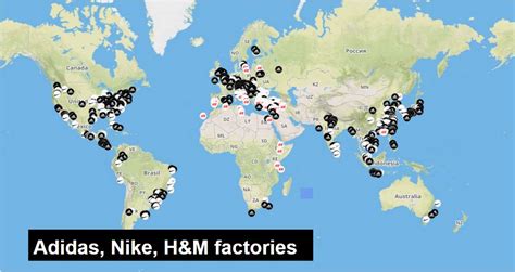 adidas factories around the world